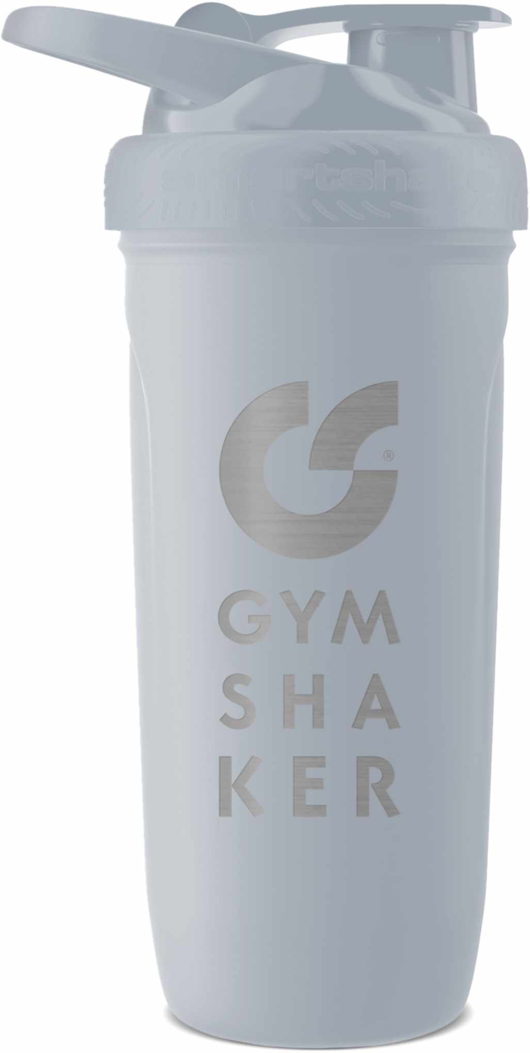 GYMSHAKER Protein Shaker Edelstahl Grau