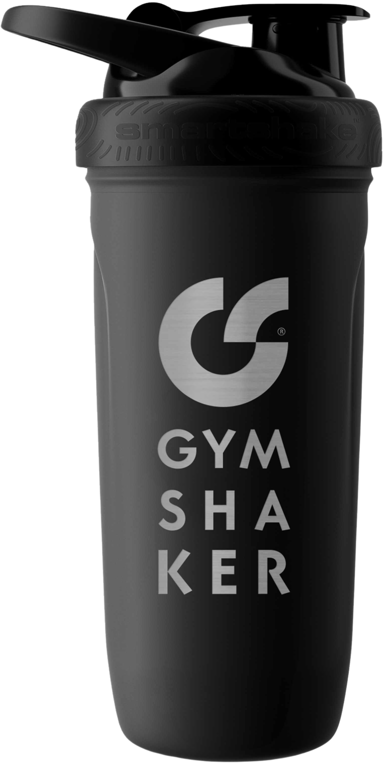 GYMSHAKER Protein Shaker Edelstahl Schwarz